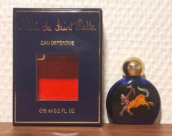 Niki De Saint Phalle Cobalt Blue Perfume Bottle Snake Motif