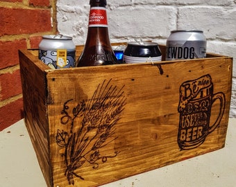 Caisse de bière en bois