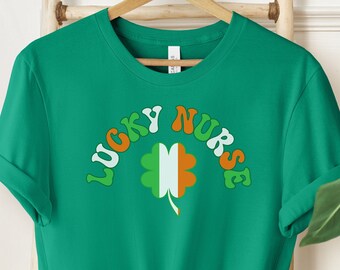 Nurse St. Patricks Day Shirt, Lucky Nurse shirt, Nurse shirt, ER Nurse, Fertility Nurse, St. Patrick’s Day Nurse Shirt, Nurse shamrock shirt