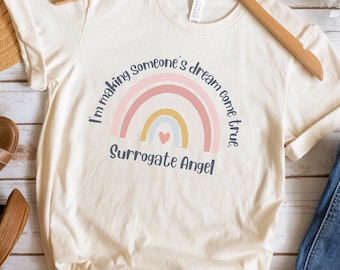 Madre sustituta, regalo de gestación subrogada, camiseta de gestación subrogada, regalo de gestación subrogada, FIV, gestación subrogada, día de transferencia de gestación subrogada, baby shower de gestación subrogada, gestación