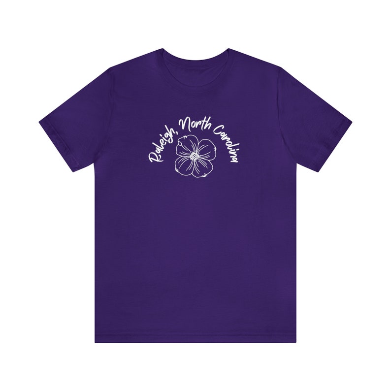 Camiseta de Raleigh, Raleigh Carolina del Norte, Camiseta de Carolina del Norte, Flor de cornejo, Camiseta de flores imagen 8
