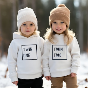 Twin Matching Shirts, Twin Shirts, Twin boy shirt, twin girl shirt, gift for twins, Matching Twin Shirts, Twin gift, Twin One, Twin Two