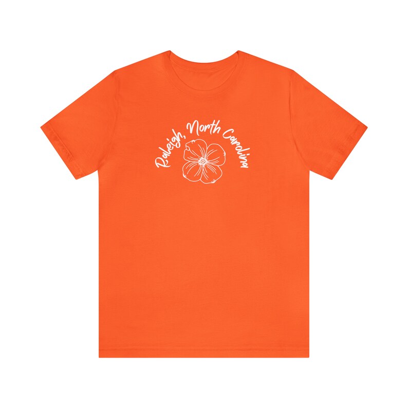 Camiseta de Raleigh, Raleigh Carolina del Norte, Camiseta de Carolina del Norte, Flor de cornejo, Camiseta de flores imagen 7