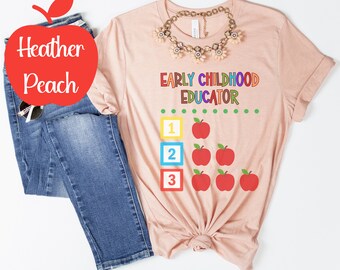Early childhood educator shirt, Early childhood t-shirt, Teacher shirt, Teacher gift, Daycare teacher, toddler teacher, kindergarten teacher