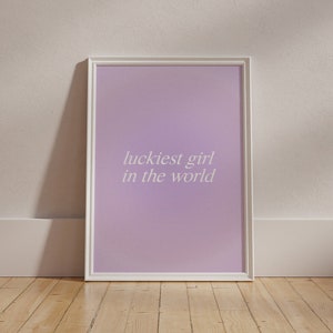 Purple Print Trendy Wall Art Preppy Aesthetic Prints Girly Room Decor Purple Wall Art Retro Print Lilac Trendy Printable Art