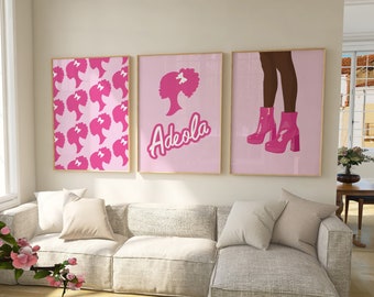 Stampa murale Black Barb Nome personalizzato Stampa Black Barb Afro Barb Decorazione per la stanza Nome personalizzato Stampa artistica Black Barb Afro Barb Download digitale