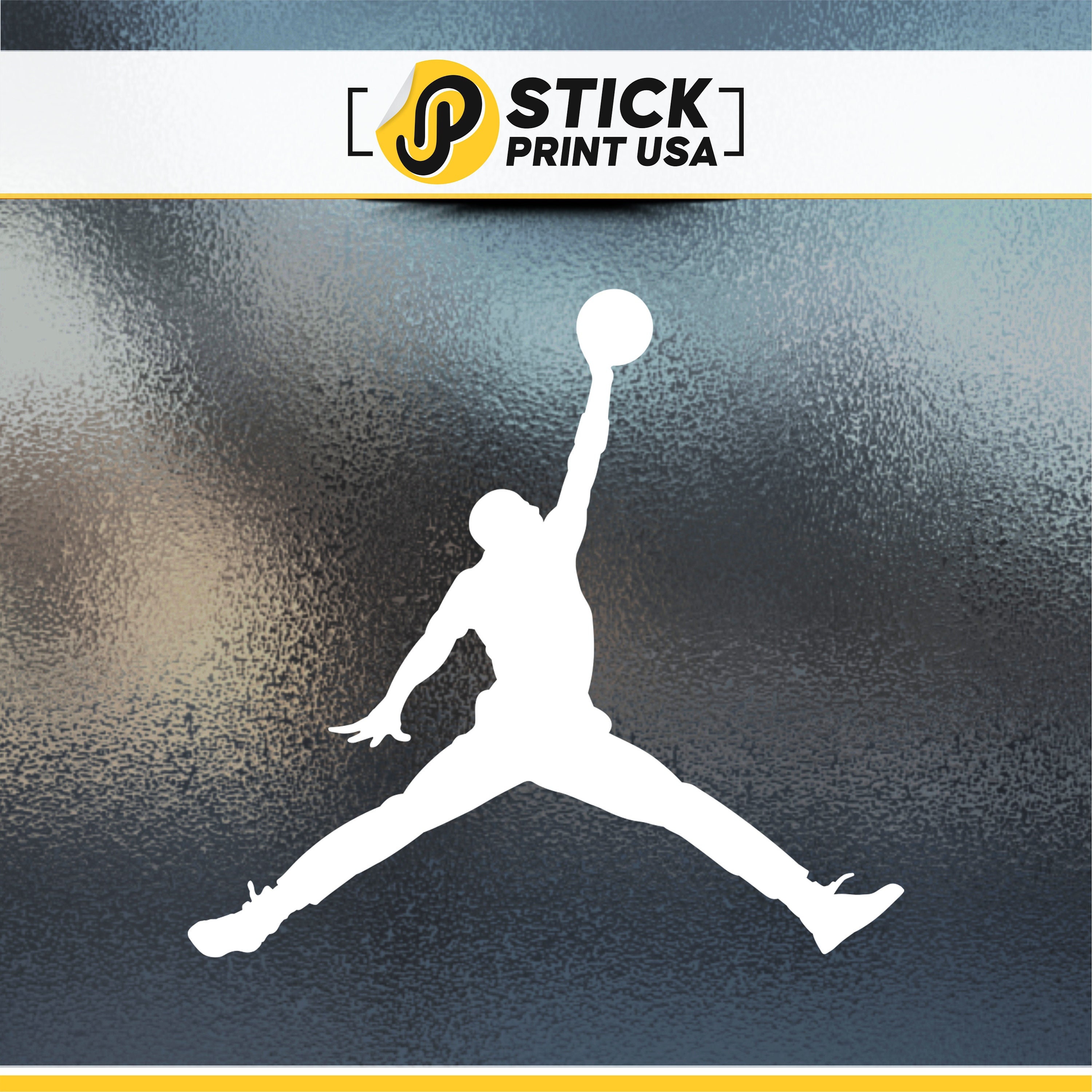Michael Jordan 23 Air Decal Basketball Logo Vinyl Window Sticker Laptop Ipad