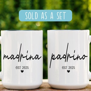 Padrino y Madrina Tazas Padrinos Propuesta en Español Bautizo Quieren Ser Mis Padrinos De Bautizo Madrinas y Padrinos Propuesta Est 2025