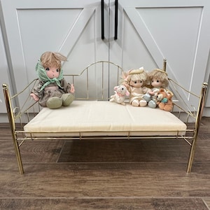 Vintage Brass Brass Doll Bed Antique Large Brass Gold Doll Bed On
