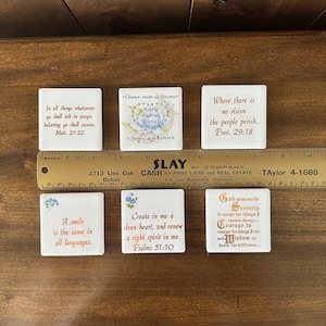 Azulejo de cerámica vintage con imanes