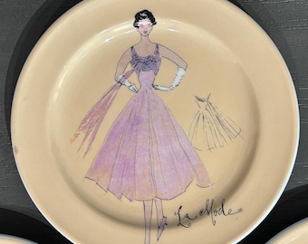 Set of 4 Rosanna Fashion Plates Dessert/Appetizer