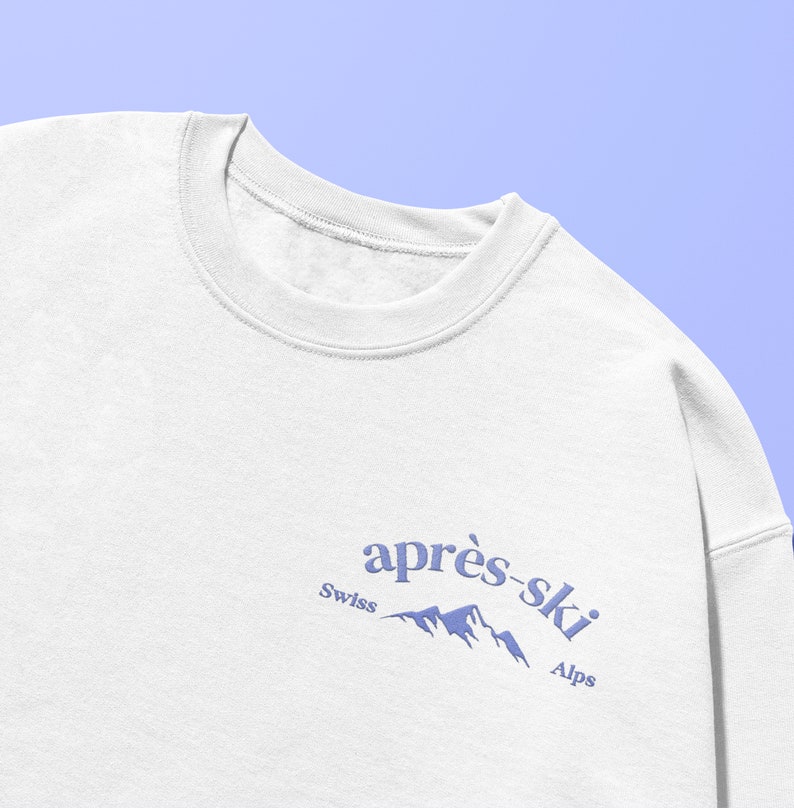 Ski Club Print Sweatshirt
