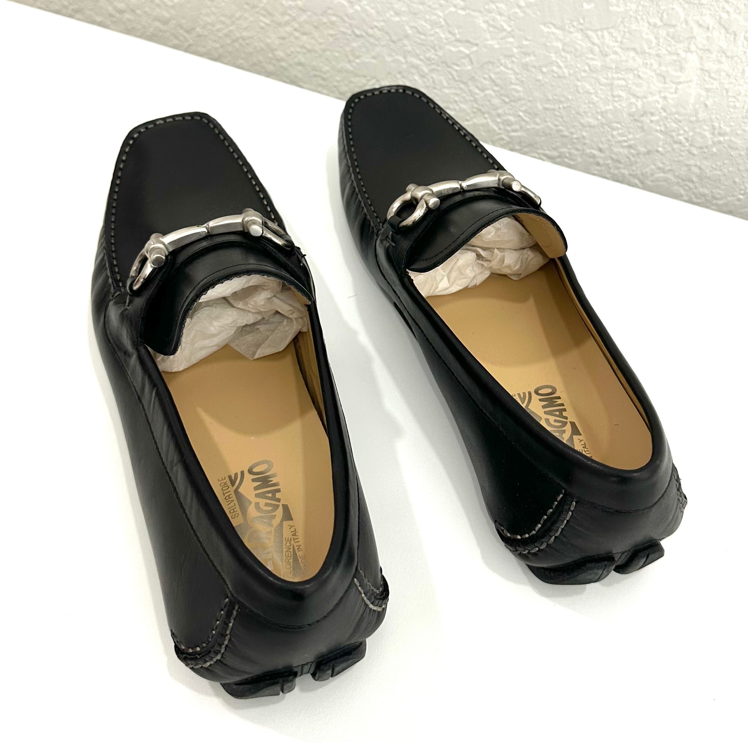 Salvatore Ferragamo Parigi Men's Shoes Loafers Slip On, Size 10.5
