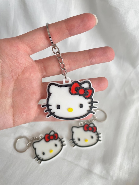 Cute Kitty Keychain / 3D Printed Keychain
