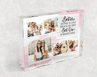 Personalised Besties Photo Acrylic Block | Gift for Friend | Gift for Bestie | Best Friend Gift | Gifts for Friends | Gift For Her