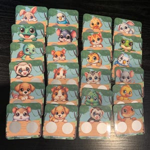 PEEK-a-BOO Haustier Tier Rubbelkartenset Spar-Challenge 300 Einsätze Spiel Bargeld Füllung Umschlag Geld Fund Budget Binder Physisch