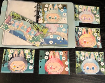 Monster Mashup Laminated 300 Savings Challenge A6 Binder Cash Stuffing Sinking Fund Budget Insert Mix & Match