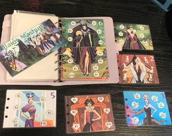 Bad Girls Savings Mashup Laminated 300 Savings Challenge A6 Binder Cash Stuffing Sinking Fund Budget Insert Mix & Match
