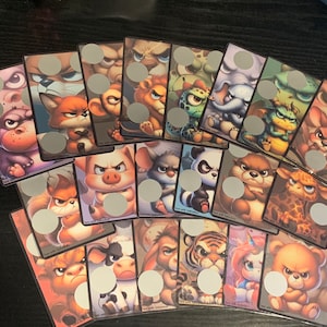 GRUMPY SAVINGS Rubbelkarten-Set Spar-Challenge 450 Einsätze Spiel Bargeld, das Umschlag-Geld-Untergang-Fonds-Buchbinder-Binder Physisch