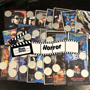 HORROR Poster Rubbellos Film Set Spar-Challenge 500 Spiel Bargeld Umschlag Geld Untergang Geldbeutel Binder Physisch