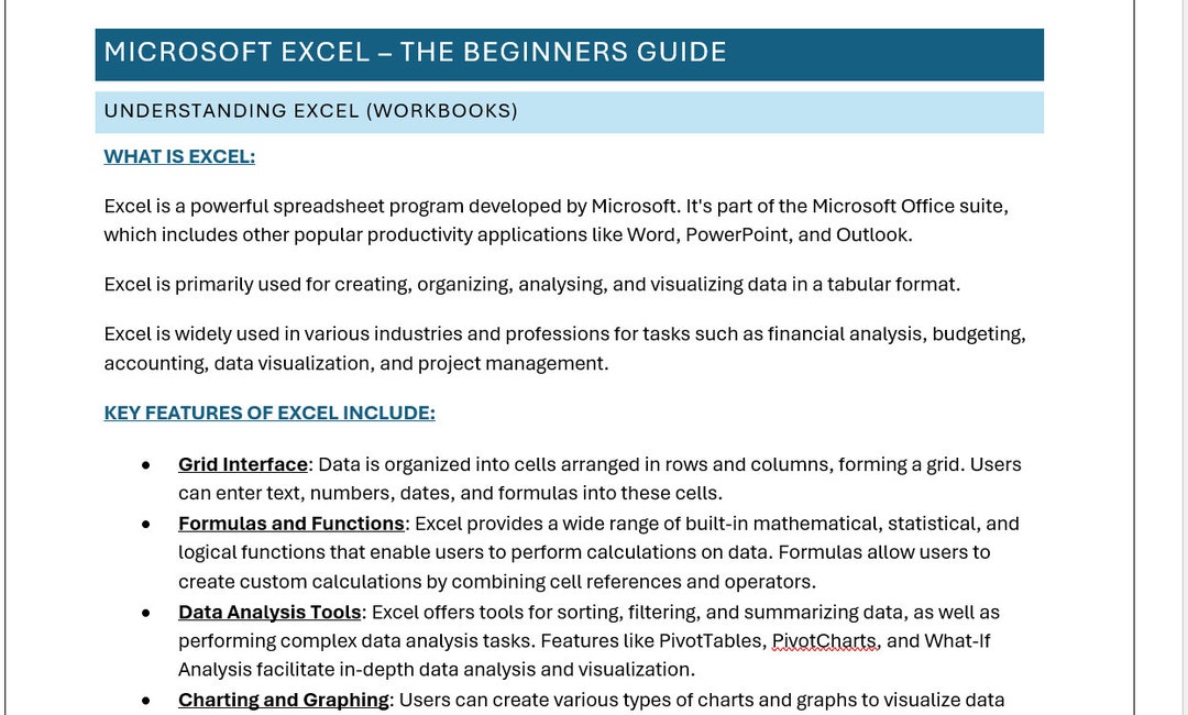 Excel Make User Guide Example Excel Beginners Guide,100% User Friendly.everything You Need to Know to ...