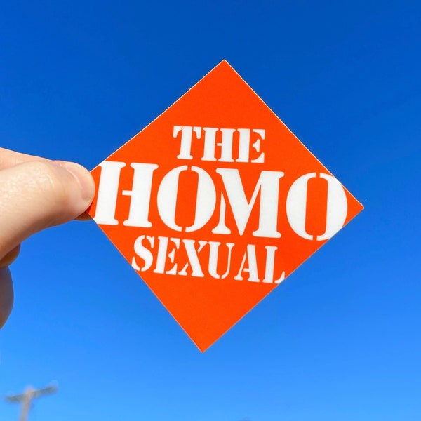 Home Depot Homosexual LGBTQ+ Sticker