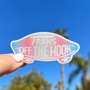 Trans Flag Vans LGBTQ+ Sticker