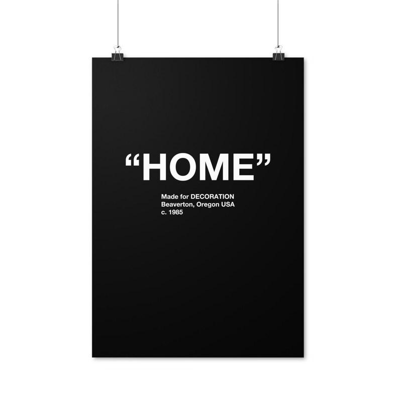 Virgil Abloh Offwhite Home Inspired Poster Sneakerhead Etsy