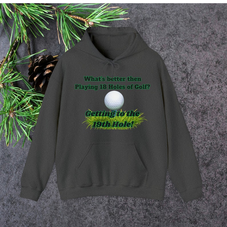Golf Hoodie Gift Golf Lover Hooded Sweatshirt Gift Drinking Etsy