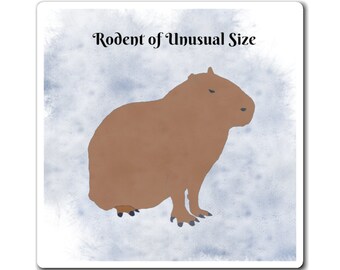 Rodent of Unusual Size Princess Bride Vinyl Magnets, 80s movie gifts, Funny magnets, Quirky humor gifts, Capybara animal humor