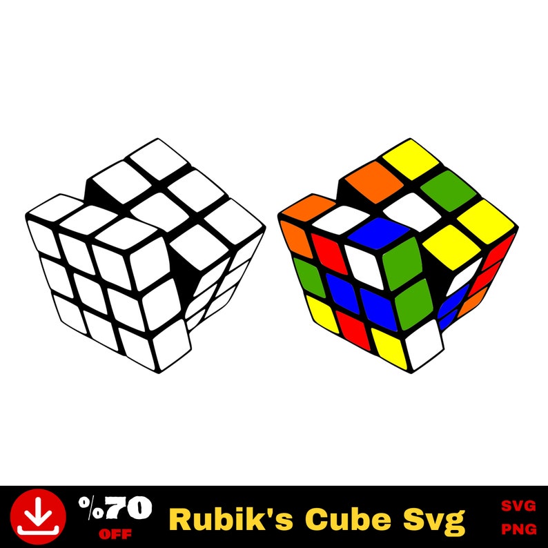 Vector Cube Puzzle Rubik's Cube Svg Vector, Cube Print Svg, Puzzle Svg, Rubik's Cube ...