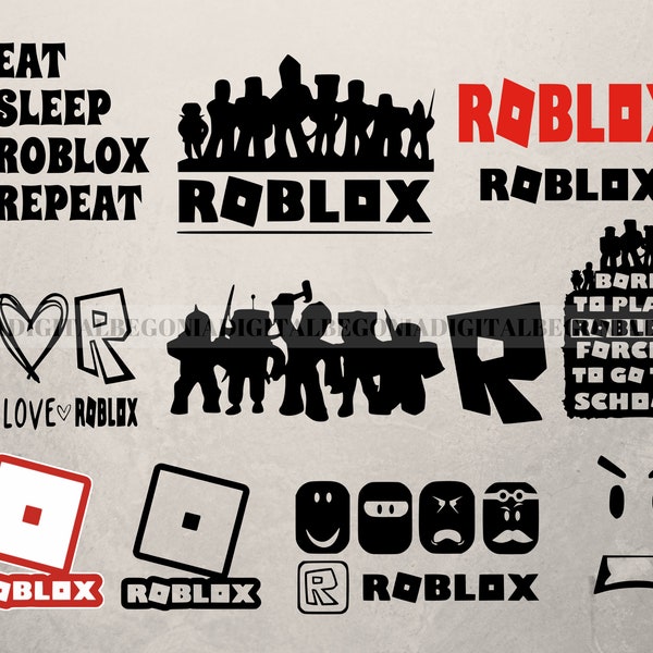 Roblox Svg Bundle, Eat Sleep Roblox Svg Cut Files, Roblox Clipart, Digital Download