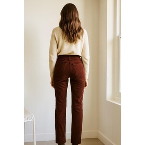True Religion Y2K Lamb Suede Skinny Pants Brown Size 29 Moto Western image 8
