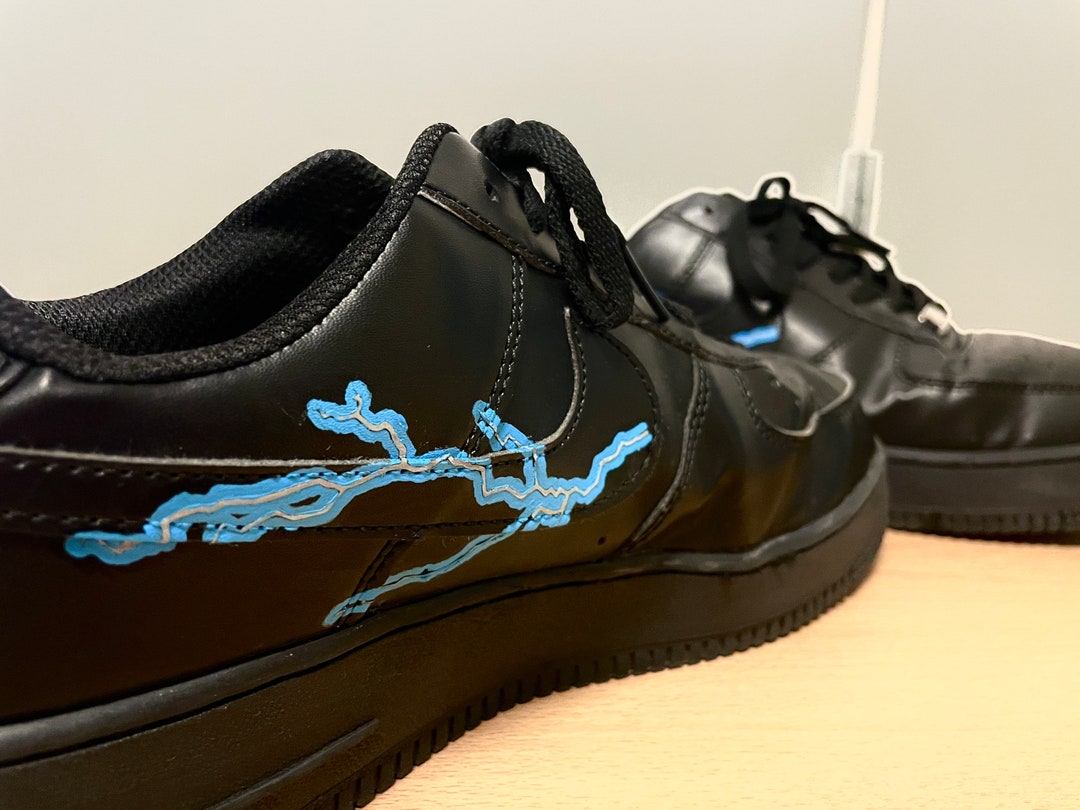 nike af1 lightning bolt