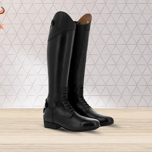 Bottes d'équitation en cuir de dressage Bottes d'équitation personnalisées faites à la main Créez vos propres bottes uniques, cadeau parfait pour les amateurs de chevaux