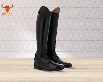 Leather horse Riding dressage Boots Personalized Handmade Equestrian Boots Design Your Own Unique Boots Perfect Gift for Horse Enthusiasts