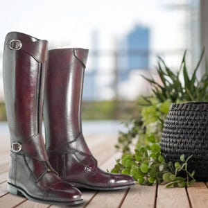 Leren handgemaakte paardrijlaarzen Ruiterlaarzen Polosportlaarzen Hoge rijlaarzen Vintage laarzen voor heren en dames Snowboots