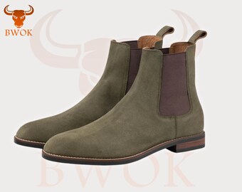 Zapatos de gamuza personalizados / Calzado unisex hecho a mano / Cómodos para usar todo el día / Regalo clásico sin cordones