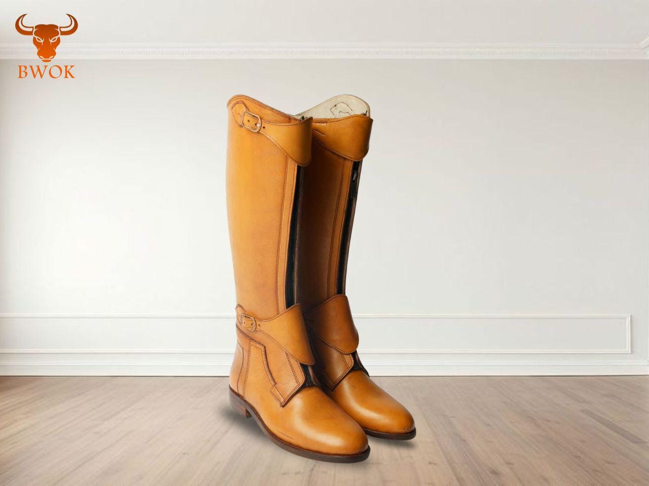 Leder Handgefertigte Reitstiefel Polo Sportstiefel Hohe Reitstiefel für Herren und Damen Premium Country Polo Boots Englisch Stiefel