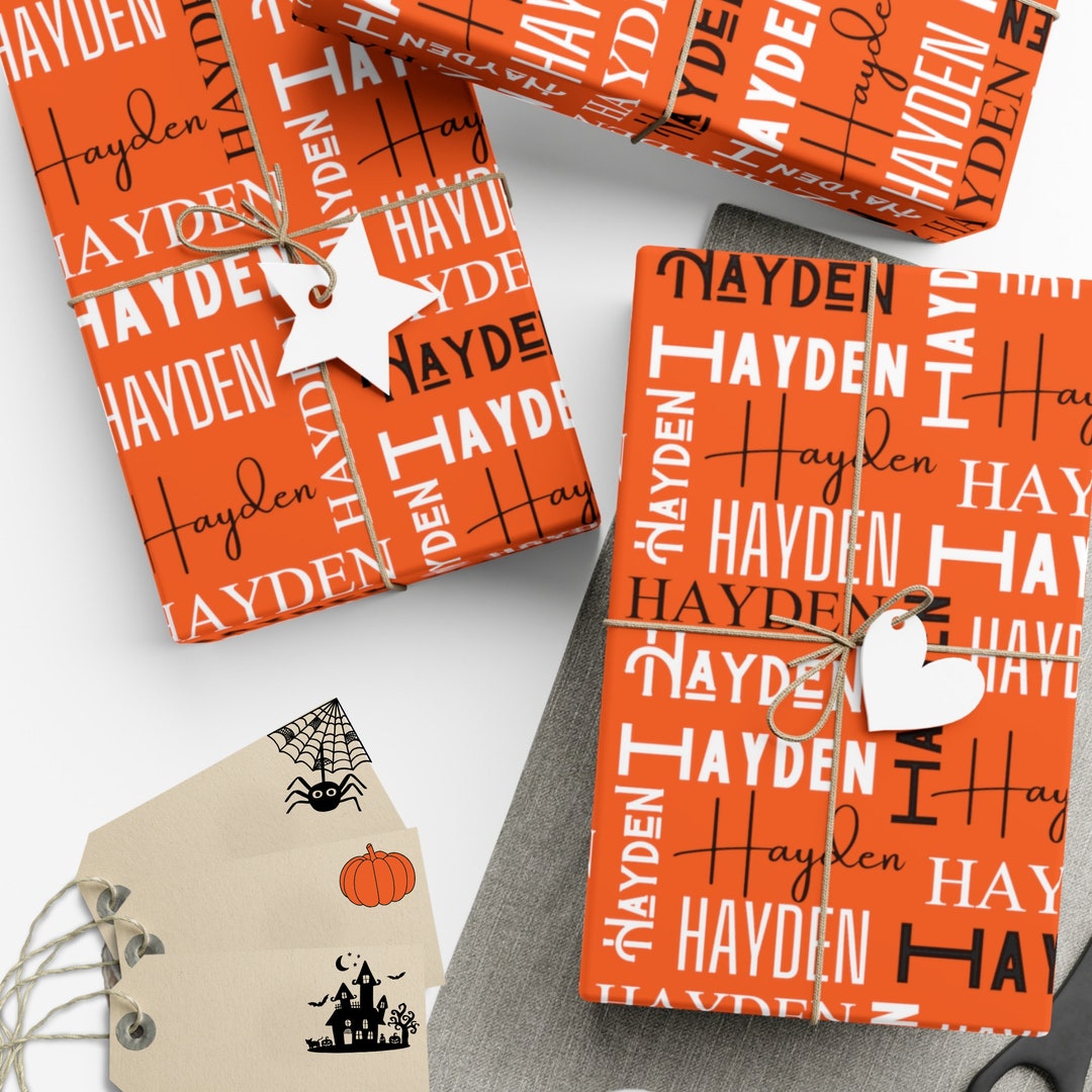 Personalized Wrapping Paper Personalized Gift Wrap Custom Etsy