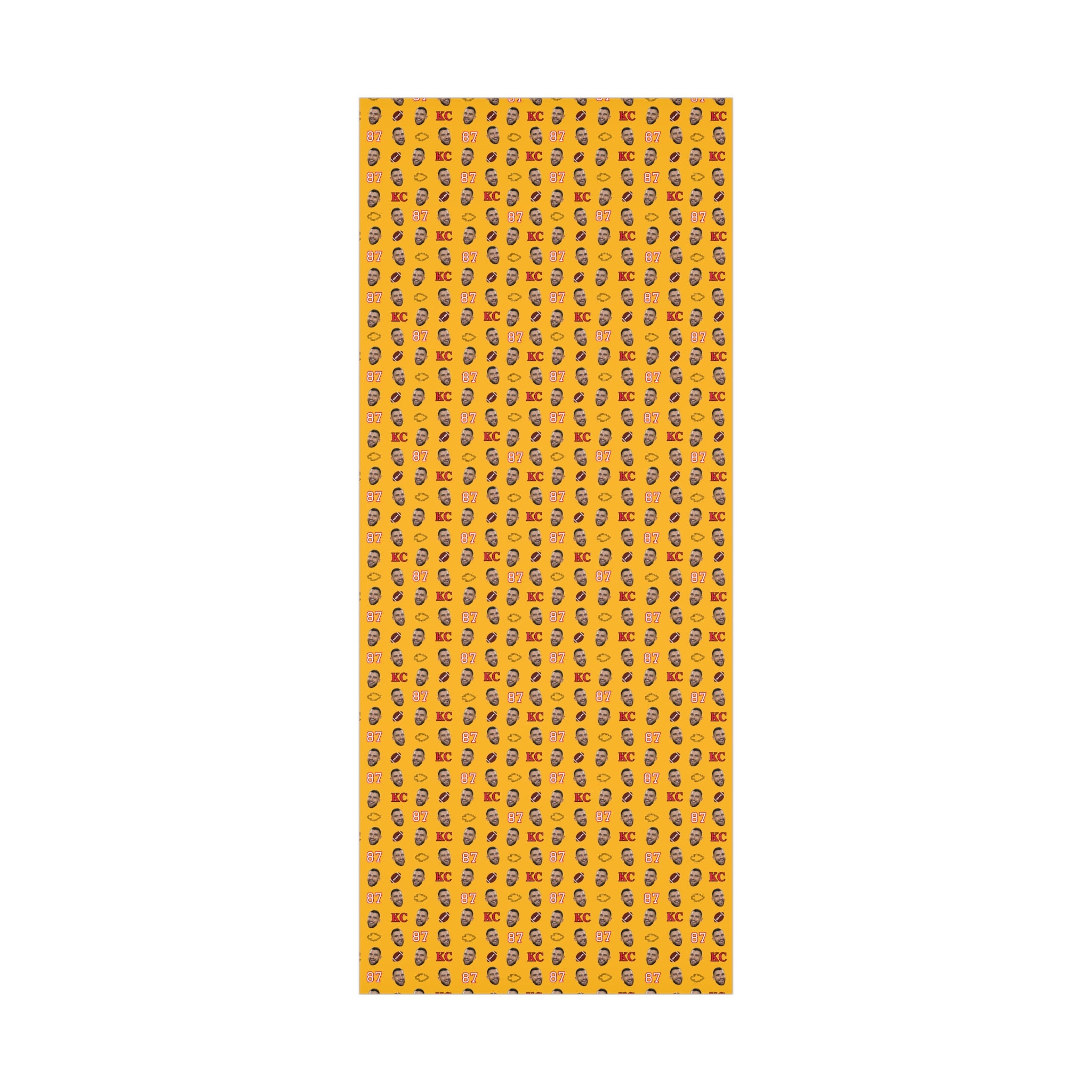 Travis Kelce Wrapping Paper Travis Kelce Gift Wrap Kansas Etsy