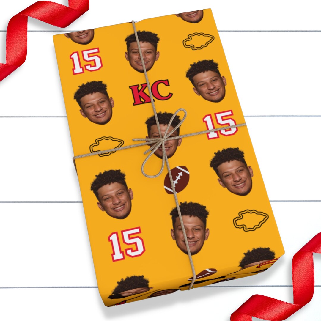 Patrick Mahomes Jersey Wrapping Paper Mahomes Gift Wrap Etsy