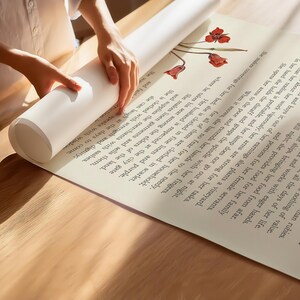 Sprüche 31 tugendhafte Frau Christliche Bibel Verse Wand Kunst Plakat / Leinwand, Sprüche 31: 10-31 Religiöse Schrift Zitat Vintage Blumen Kunstwerk Bild 3