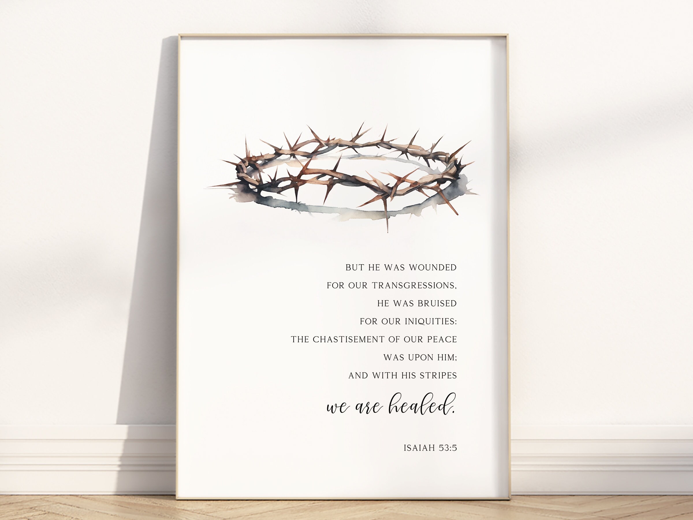 Society6 iPhone4/4S,5用 Isaiah 53 - Easter | The cross Isaiah 53:4 Inspirational Image