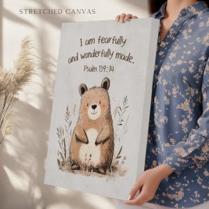 Custom Christian Bible Verse Wall art Poster/Canvas, Print of choice from Adorning Grace Co., museum-grade archival giclee paper image 7