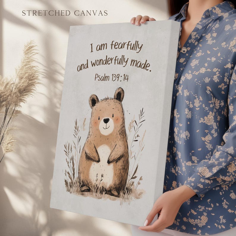 Custom Christian Bible Verse Wall art Poster/Canvas, Print of choice from Adorning Grace Co., museum-grade archival giclee paper image 7