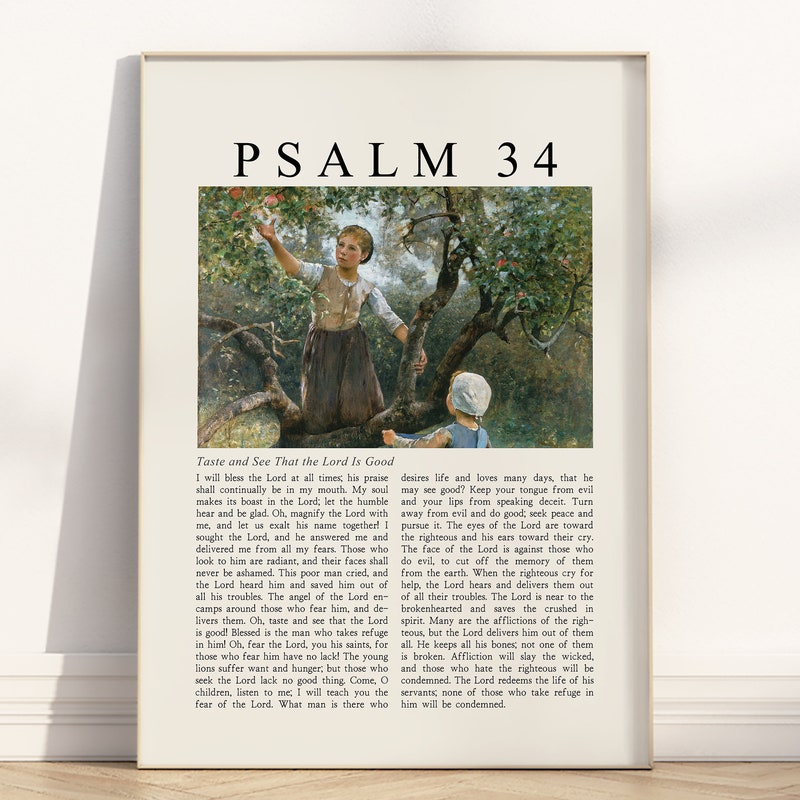 Psalm 34 - Etsy