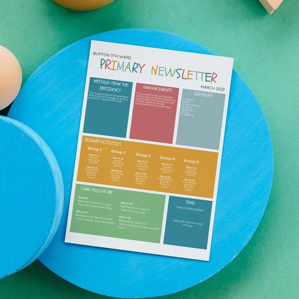 2024 Lds Primary Etsy