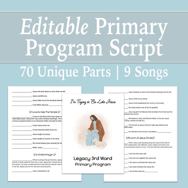 Primary Program Outline 2023 Etsy