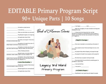 2024 Primary Program Script | LDS Primary Presentation Outline | Book of Mormon Heroes | Book of Mormon Stories | Teachings of Jesus Christ